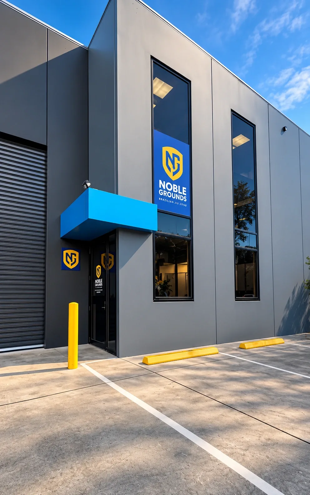 The Noble Grounds BJJ shopfront on Whitehorse Road, Mitcham