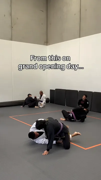 On the mats on grand opening day